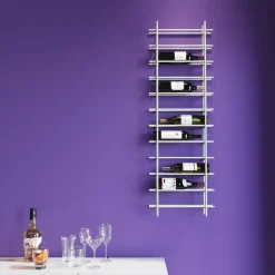 KARE Weinregal Cape Town Hellgrau 45x136cm