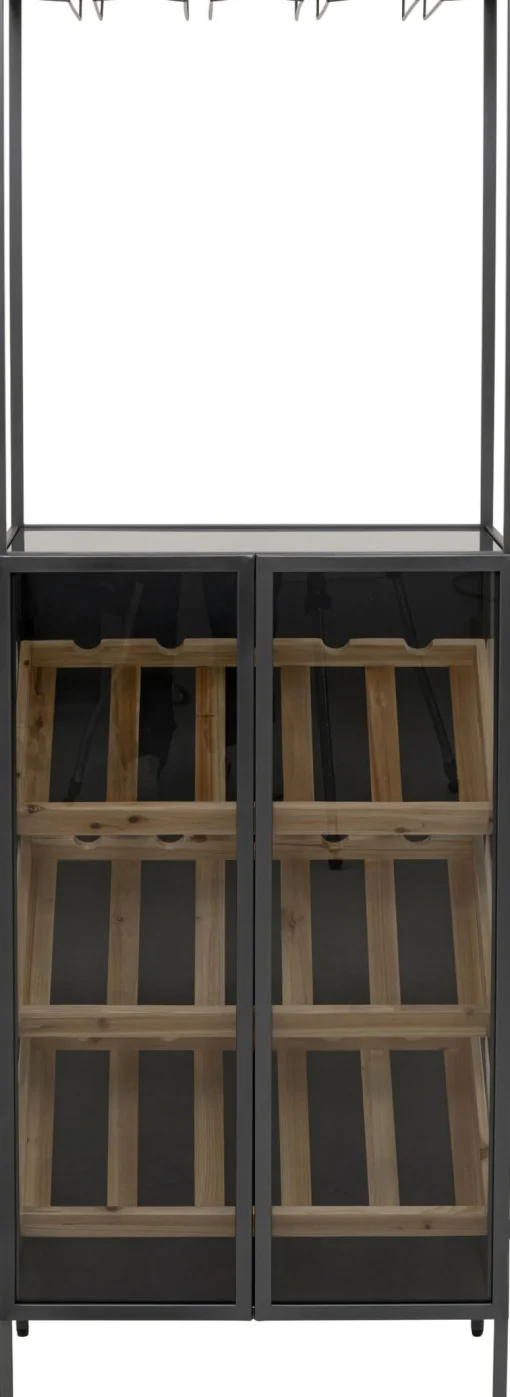 KARE Weinregal Porto Bar Schwarz 60x170cm