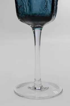 KARE Weißweinglas Cascata Blau