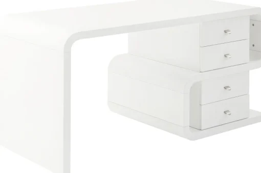 KARE White Club Schreibtisch Snake 150x70cm