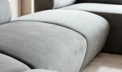 KARE Wohnlandschaft 2 Lucca Grau Rechts 328cm