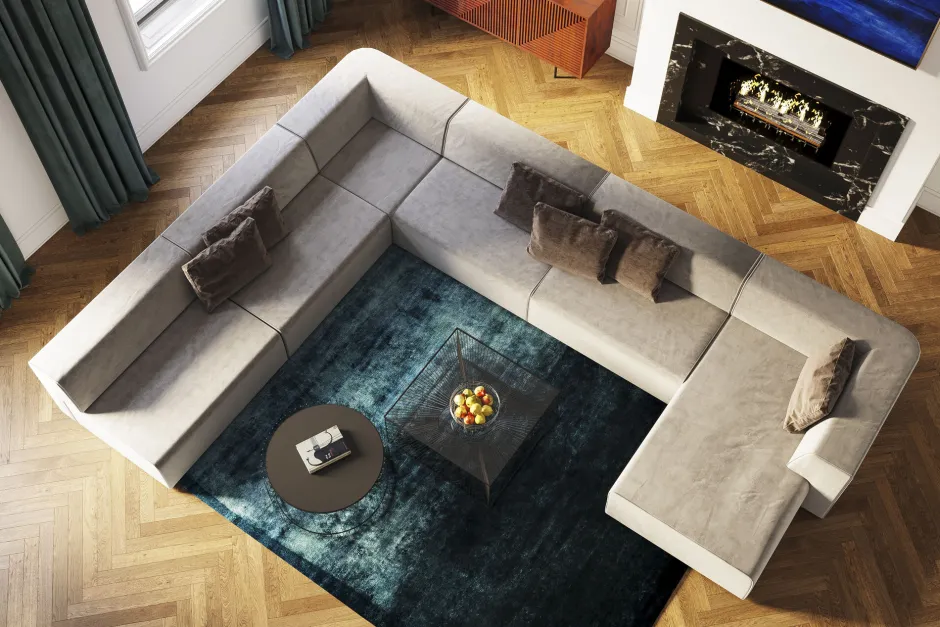 KARE Wohnlandschaft Infinity Miami Grau